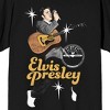 Sun Records Elvis Presley Vintage Art Crew Neck Short Sleeve Men's Black T-shirt - 2 of 3