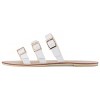 Gallery Seven - Women's Tri-Strap Buckle Slide  Sandal - 4 of 4