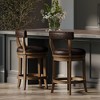 Maven Lane Alexander Swivel Vegan Leather Counter Height Bar Stool - 3 of 4