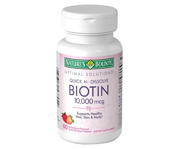 Optimal Solutions Biotin Quick Dissolve Dietary Supplement Tablets - Strawberry - 60ct