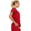Medichic Women's Medical Scrubs Set- V-Neck with Flare Pant - 4 of 4