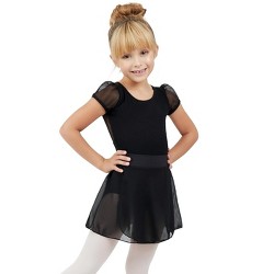 BNWT Girls Sz 10 Smart Black Target Dancewear Chiffon Elastic Waist Dance Skirt 