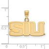 Black Bow Jewelry 10k Yellow Gold Southern Illinois Salukis NCAA Small Pendant - 2 of 3