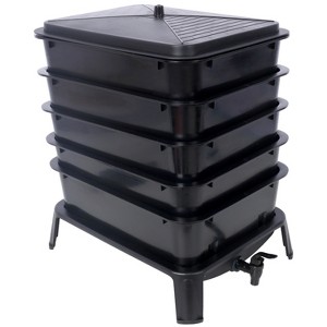 VYNXARIA 5-Layer Worm Compost Bin, 50L Worm Composter, Easy Setup Inclusive Worm Farm Kit for Recycling Food Waste - 1 of 4