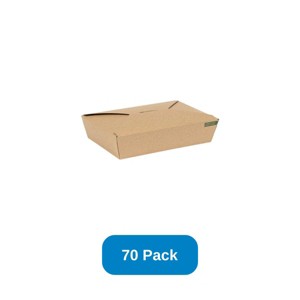 Inno-Pak 36 oz INNOBOX EDGE Compostable Kraft - Pack of 70 - 1 of 3