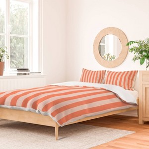 Deny Designs 3pc Full/Queen Miho Striped Duvet Cover and Pillow Sham Set - 1 of 4
