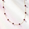 Ross-Simons 14.00 ct. t.w. Ruby Bead Station Necklace in 10kt Yellow Gold - 3 of 4