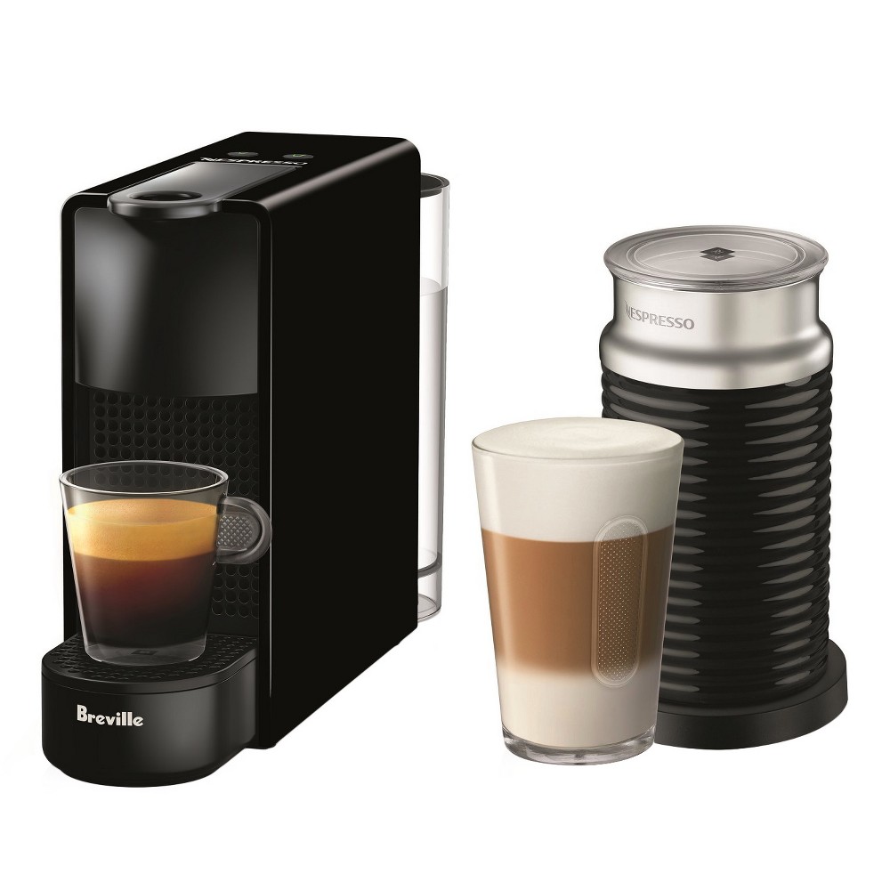 Nespresso Essenza Mini Espresso Machine Bundle with Aeroccino