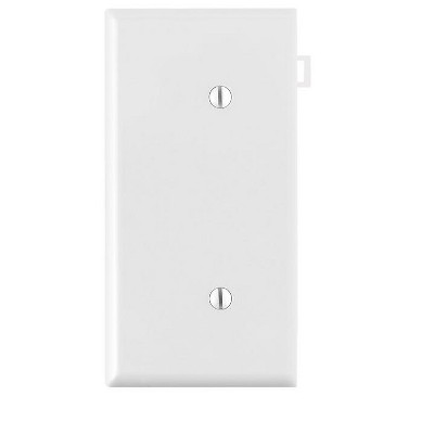 Leviton White 1 gang Thermoplastic Nylon Blank Wall Plate 1 pk (Model No. PSE14-W)