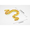 Collectible Wildlife Gifts | Snake, Yellow Python Snake Toy, Burmese Python, Coied, Rubber Reptile,  Hand Painted,  Model, Gift,   12"  F3588 B492 - 2 of 4