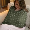 Sweet Jojo Designs Boy, Girl, Unisex/Gender Neutral 5-in-1 Multi Use Baby Nursing Cover Jungle Green and White - 2 of 4