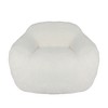 Gulches Giant Faux Fur Bean Bag Sofa for Adults Memory Foam + High-Density Cotton, Ergonomic Armrests, Non-Slip & Easy-Clean - 4 of 4