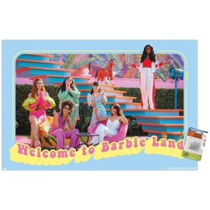 Trends International Mattel Barbie: The Movie - Welcome To Barbie Land Unframed Wall Poster Prints - 1 of 4