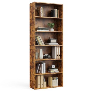 CAVINAS Bookcases for Living Room 53" H Floor Standing Open Bookcase with 5-Shelf for Office Storage - 1 of 4