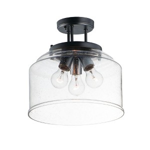 Maxim Lighting Acadia 3 - Light Semi-Flush Mount in  Black - 1 of 4