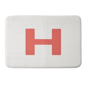 Deny Designs April Lane Art Block Monogram Memory Foam Bath Mat - 1 of 4
