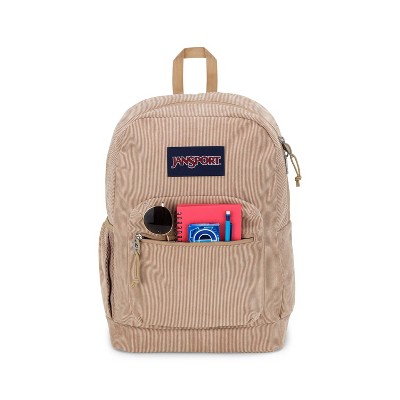 JanSport Backpack Corduroy Gym School 15"-Laptop Cross Town 17"