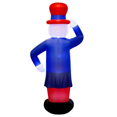 Giant 20ft Inflatable Uncle Sam in Red, White, and Blue