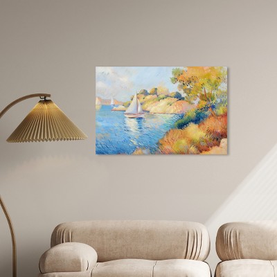 Sailboats on Serene Waters Gallery Wrapped Canvas Art, 36" x 24"