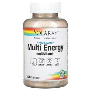 Solaray Twice Daily, Multi Energy Multivitamin, 120 Capsules - 1 of 2