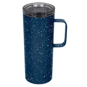 FIFTY/FIFTY 20oz Stainless Steel with PP Lid Speckle Tall Mug Navy/White