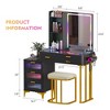 fredees Makeup Vanity with LED Light - 2 of 4