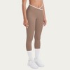 Anna-Kaci Active Women's High Waist Crossover Leggings with Contoured Fit and V-Shaped Waistband - 2 of 4