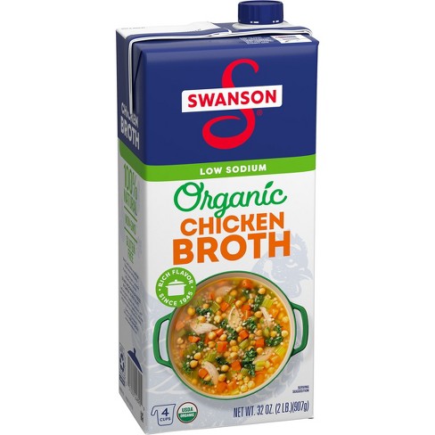 Organic Broth, Chicken - Low Sodium, 32 fl oz at Whole Foods Market