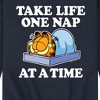 Men's - Garfield - Take Life One Nap Graphic Fleece Sweatshirt - 2 of 4