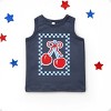 The Juniper Shop Patriotic Cherries Checkered Toddler Tank - 2 of 4