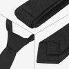 INSPIRE CHIC Men's Solid Denim Self-tied Skinny Narrow Slim Necktie 1 Pc - 3 of 4