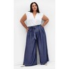 Women's Plus Size Santorini Pant - dark wash | CITY CHIC - 4 of 4