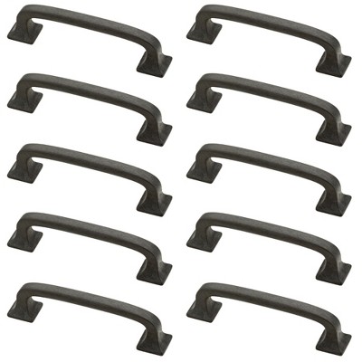 Franklin Brass 10pk 3" Lombard Pull Soft Iron Gray
