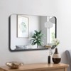 FURNIinspire Metal Frame Rectangle Mirror Crystal Clear Reflections Bathroom Vanity Bedroom Wall Decor, Black, 36"*24"*1.2" - 4 of 4