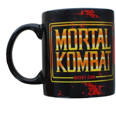 Silver Buffalo Mortal Kombat Arcade Logo 20 Ounce Ceramic Mug