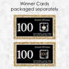 Big Dot of Happiness Adult 100th Birthday - Gold - Birthday Party Game Scratch Off Cards - 22 Count - 3 of 4
