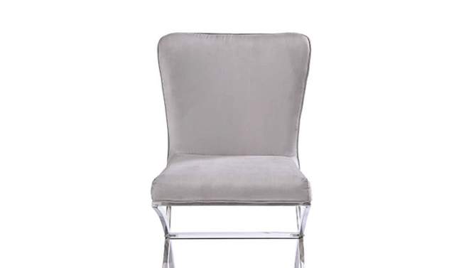Set of 2 19&#34; Daire Dining Chairs Velvet/Chrome - Acme Furniture, 2 of 8, play video