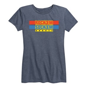 Women's - Rock 'Em Sock 'Em Robots - Worlds Only Boxing Robots Short Sleeve Graphic T-Shirt - 1 of 4