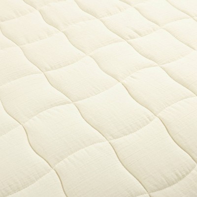 Pearl White Full/Queen Gauze Quilt Set