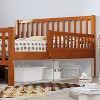 VASIP Twin  Size Wood Platform Bed with 2-Side Safety Guardrails & 2 Storage Drawers for Kids Room,White - 4 of 4