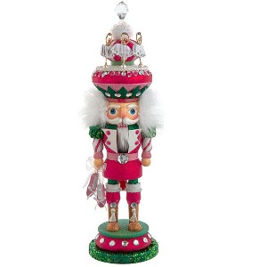 Kurt Adler 18-Inch Hollywood Pink and Green Ballet Soldier Nutcracker - 1 of 4