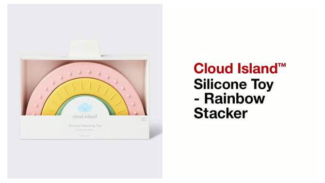 Silicone Toy - Rainbow Stacker - Cloud Island&#8482;, 2 of 8, play video