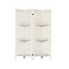 Dovelina 6FT Room Dividers, Wood Room Divider Partition Room Wooden Carved Folding Privacy Screens Foldable Panel Wall Divider for Office Restaurant - 2 of 4