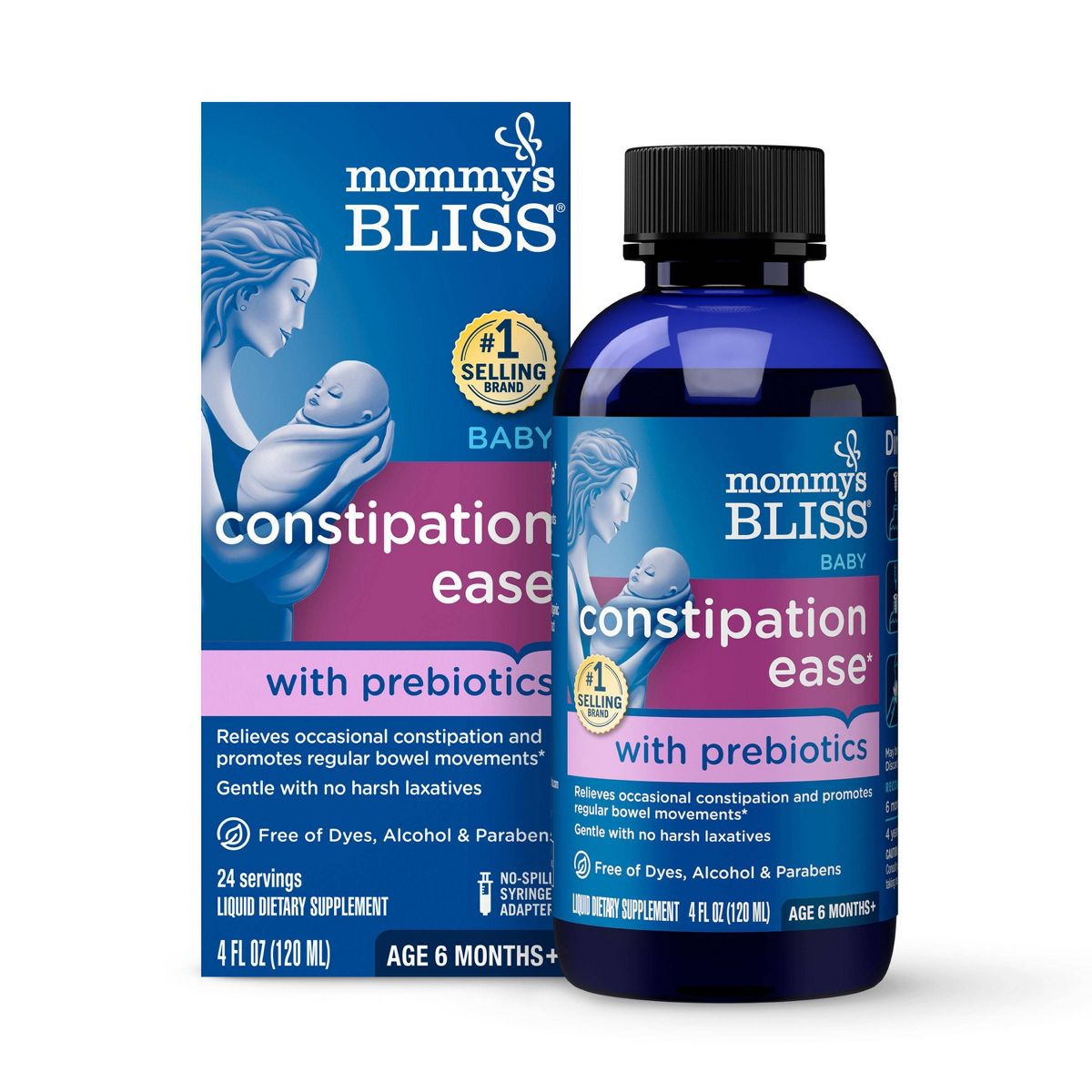 Mommy's Bliss Baby Constipation Ease + Prebiotics - 4 fl oz (24 servings)
