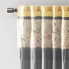 PAGED 84"x50" Floral Embroidered Curtain Panel,Blackout Curtains for Bedroom,Window Curtains with Rod Pocket and Back Tab for Living Room - 3 of 4