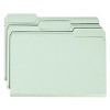Smead Pressboard File Folder with SafeSHIELD  Fasteners, 2 Fasteners, 1/3-Cut Tab, 3" Expansion, Legal Size, Gray/Green 25 per Box (19944) - 3 of 4