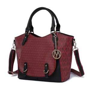 MKF Collection Talula Signature Printed Vegan Leather Women’s Satchel Bag by Mia K - 1 of 4