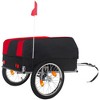 Whisen Heavy-Duty Bike Cargo Trailer with Removable Waterproof Cover with 88 lbs Capacity, 16" All-Terrain Wheels - 2 of 4