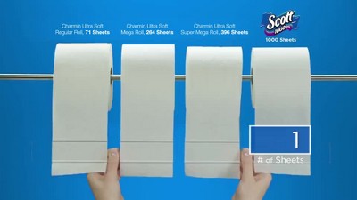 Scott 1000 Septic-safe 1-ply Toilet Paper : Target