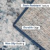 Acekool Runner Rug Modern Abstract Shag Low Pile Non Shedding Fade Stain Resistant Soft Accent Carpet for Hallway Bedroom Entryway - 4 of 4